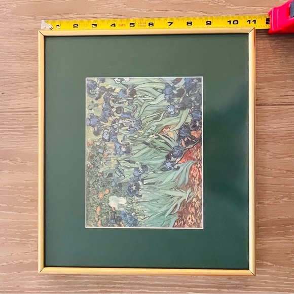 Framed and Matted Art Print Van Gogh’s Irises - Picture 8 of 12